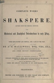 Front cover of Tragedies (Antony and Cleopatra / Coriolanus / Cymbeline / Hamlet / Julius Caesar / King Lear / Macbeth / Othello / Romeo and Juliet / Timon of Athens / Troilus and Cressida) by William Shakespeare