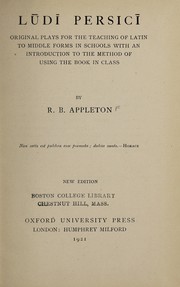 Cover of Ludi Persici by Reginald Bainbridge Appleton