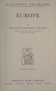 Cover of Rabenort's geography; Europe by William Louis Rabenort