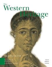 Front cover of The Western Heritage Volume 1 by Donald M. Kagan