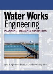 Front cover of Water Works Engineering Planning Design and Operations by Syed R. Qasim