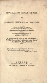 Front cover of Plays (Merry Wives of Windsor / Tempest / Two Gentleman of Verona) by William Shakespeare