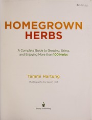 Front cover of Homegrown herbs by Tammi Hartung