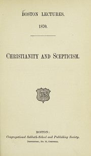 Front cover of Christianity and scepticism by Congregational Churches in Massachusetts