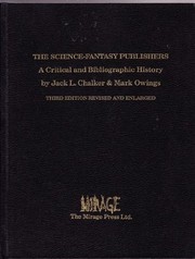 Front cover of The science-fantasy publishers by Jack L. Chalker