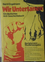 Cover of Wir Untertanen by Bernt Engelmann