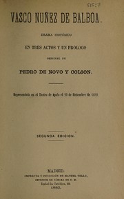 Front cover of Vasco Nuñez de Balboa by Novo y Colson, Pedro de