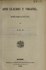 Cover of Apio Claudio y Virginia by J. L. A.