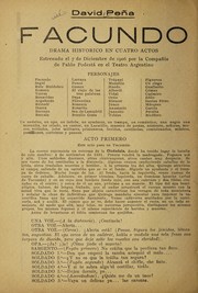 Cover of Facundo by David Peña