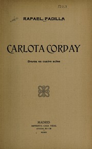 Front cover of Carlota Corday ... by Rafael Padilla