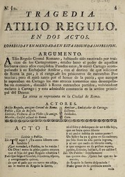 Cover of Atilio Regulo by Unknown