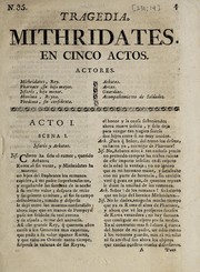 Cover of Tragedia. Mithridates by Unknown