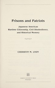 Cover of Prisons and patriots by Cherstin M. Lyon