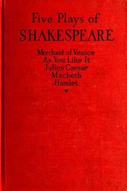 Front cover of Five Plays of Shakespeare (As You Like It / Hamlet / Julius Caesar / Macbeth / Merchant of Venice) by William Shakespeare