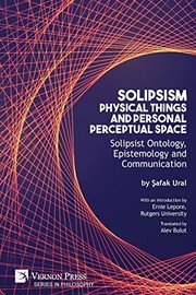 Front cover of Solipsism, Physical Things and Personal Perceptual Space by Safak Ural
