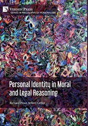 Front cover of Personal Identity in Moral and Legal Reasoning by Richard Prust