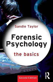 Cover of Forensic Psychology by Sandie Taylor