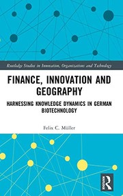 Front cover of Finance, Innovation and Geography by Felix C. Müller
