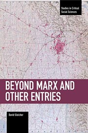Front cover of Beyond Marx and Other Entries by David Gleicher