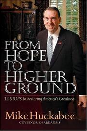 Front cover of From Hope to Higher Ground by Mike Huckabee