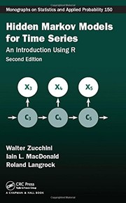 Cover of Hidden Markov models for time series by W. Zucchini