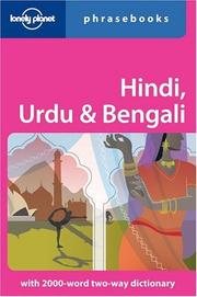 Front cover of Hindi, Urdu & Bengali by Shahara Ahmed