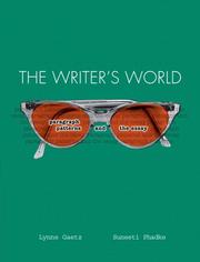 Cover of The Writer's World by Lynne Gaetz