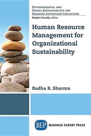 Front cover of Human Resource Management for Organizational Sustainability by Radha R. Sharma