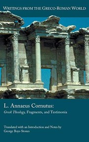 Front cover of L. Annaeus Cornutus by George Boys-Stones