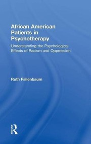 Front cover of African American Patients in Psychotherapy by Ruth Fallenbaum