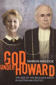 Cover of God under Howard by Marion Maddox
