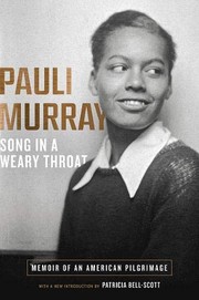 Front cover of Song in a weary throat by Pauli Murray