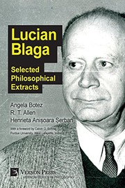 Cover of Lucian Blaga by Angela Botez