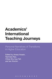 Front cover of Academics' International Teaching Journeys by Anesa Hosein