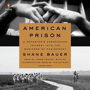 Cover of American prison by Shane Bauer