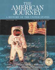 Cover of The American Journey, Vol. 2, Third Edition by David R. Goldfield