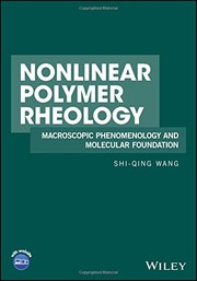 Front cover of Nonlinear Polymer Rheology by Shi-Qing Wang