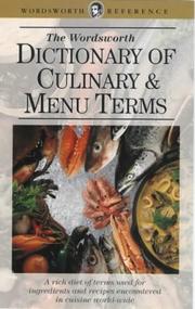 Front cover of Dictionary of Culinary & Menu Terms by Rodney Dale