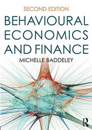 Front cover of Behavioural Economics and Finance by Michelle Baddeley