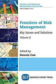 Front cover of Frontiers of Risk Management, Volume II by Dennis Cox
