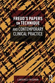 Front cover of Freud's Papers on Technique and Contemporary Clinical Practice by Lawrence Friedman
