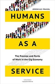 Front cover of Humans as a Service by Jeremias Prassl