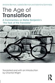 Front cover of The Age of Translation by Antoine Berman