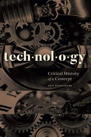 Cover of Technology by Eric Schatzberg
