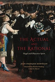 Front cover of The Actual and the Rational by Jean-Francois Kervegan