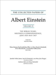 Front cover of The Collected Papers of Albert Einstein, Volume 15 : The Berlin Years by Albert Einstein