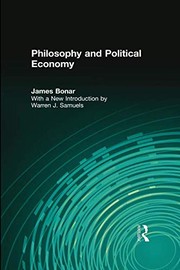 Cover of Philosophy and political economy by James Bonar