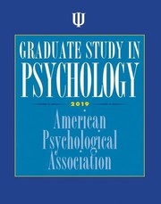 Cover of Graduate study in psychology by American Psychological Association