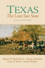 Cover of Texas by Rupert Norval Richardson