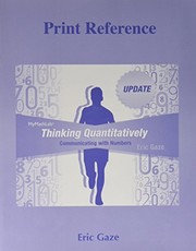 Cover of Thinking Quantitatively by Eric Gaze